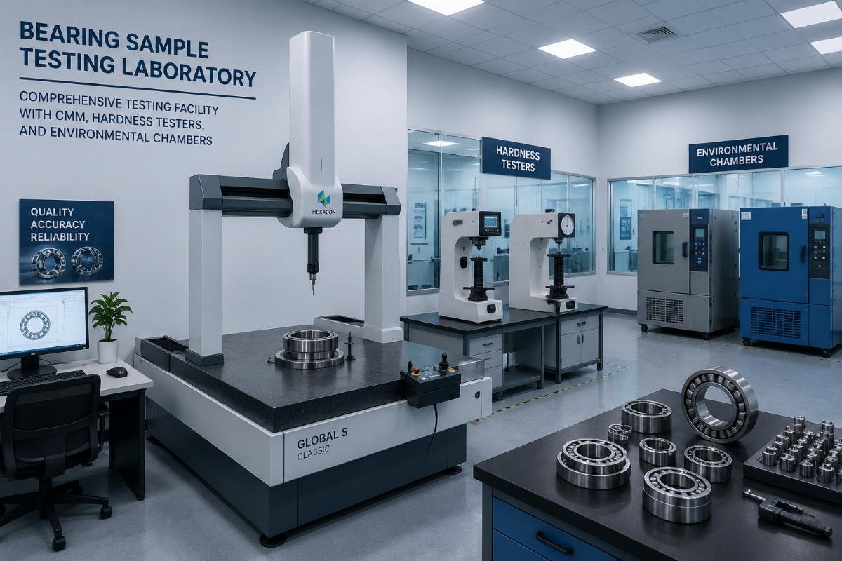 Comprehensive testing facility with CMM, hardness testers, and environmental chambers Bearing Sample Testing Laboratory