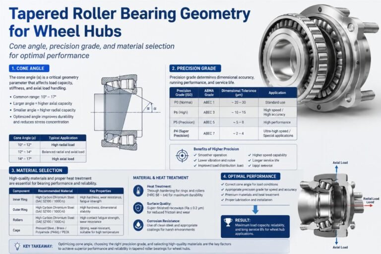 Tapered Roller Bearing Geometry for Wheel Hubs