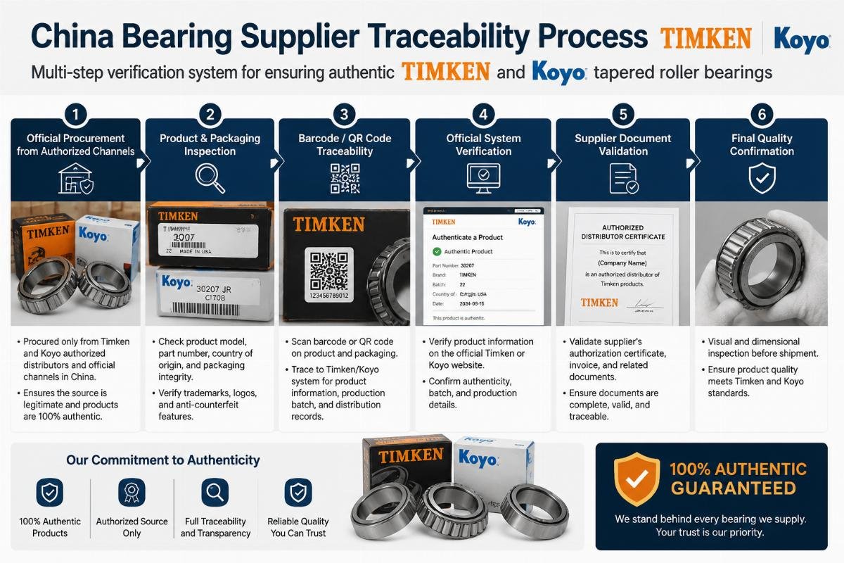 China Bearing Supplier Traceability Process