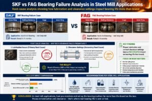 SKF vs FAG Bearing Failure Analysis in Steel Mill Applications