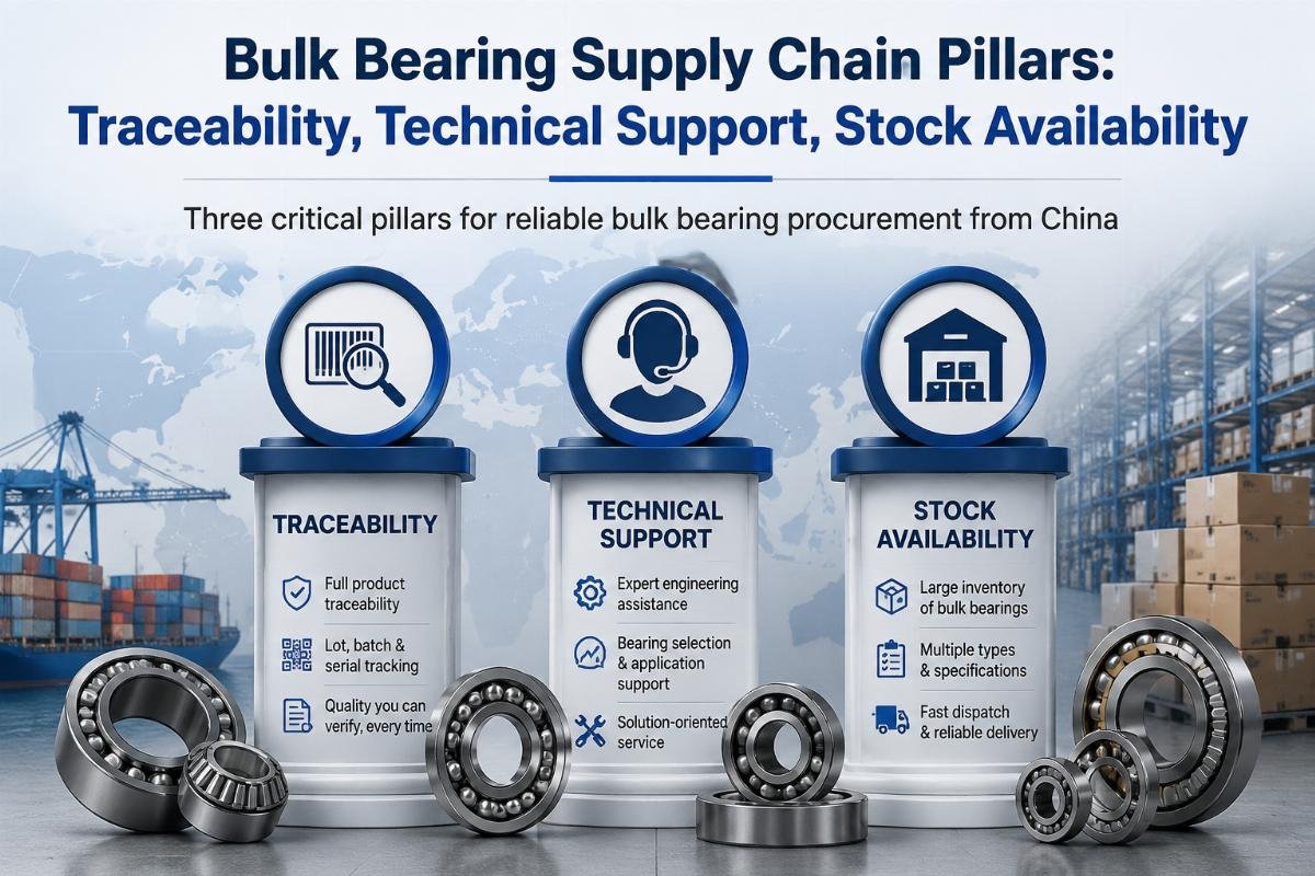 Three critical pillars for reliable bulk bearing procurement from China Bulk Bearing Supply Chain Pillars: Traceability, Technical Support, Stock Availability