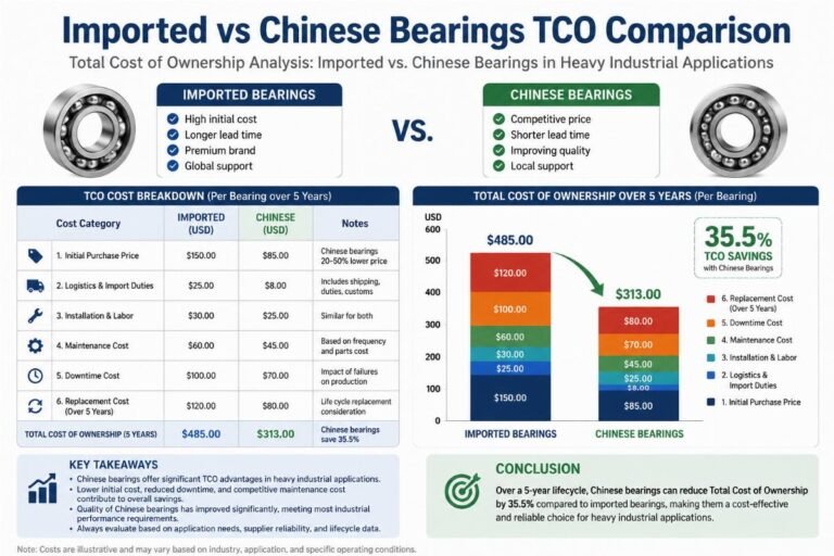 Imported vs Chinese Bearings TCO Comparison